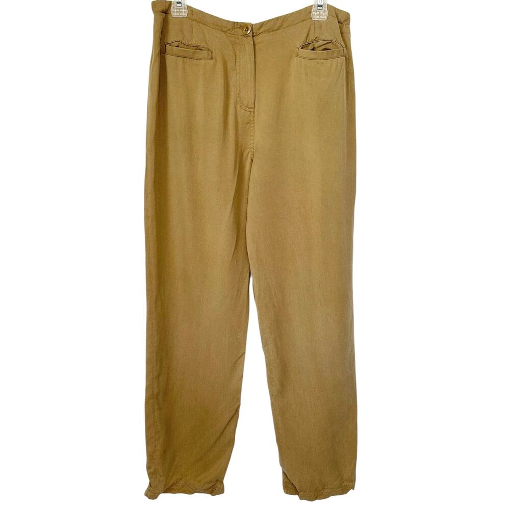 Pendleton High Rise Pure Tencel Lyocell Trouser Tan Size 12 - Picture 2 of 10